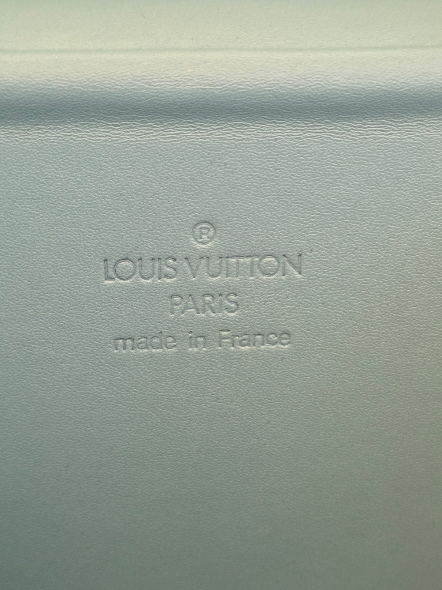 Louis Vuitton Vernis Boîte Flacon Vanity Case in Lime Green & Baby Blue