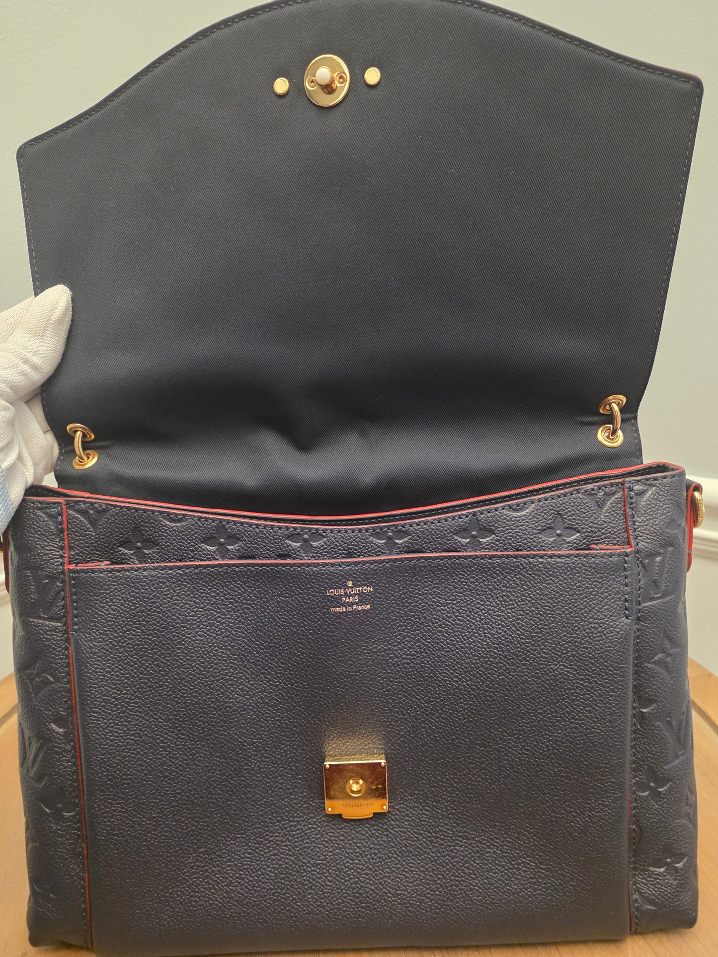 Louis Vuitton Blanche MM — Blue Monogram Empreinte Leather