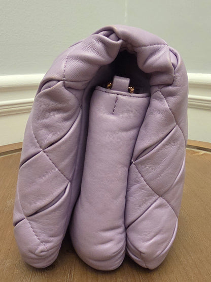 Loewe Lavender Puffy Goya Chain Bag in Nappa Lambskin with Gold Hardware