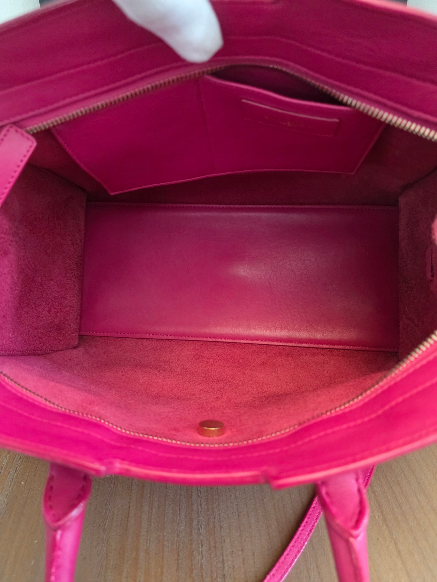 Saint Laurent Cabas Y Tote — Berry Pink Leather Beauty 💕✨