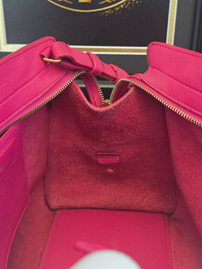 Saint Laurent Cabas Y Tote — Berry Pink Leather Beauty 💕✨