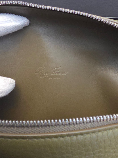 Loro Piana Olive Grained Leather Mini Vanity Crossbody Bag