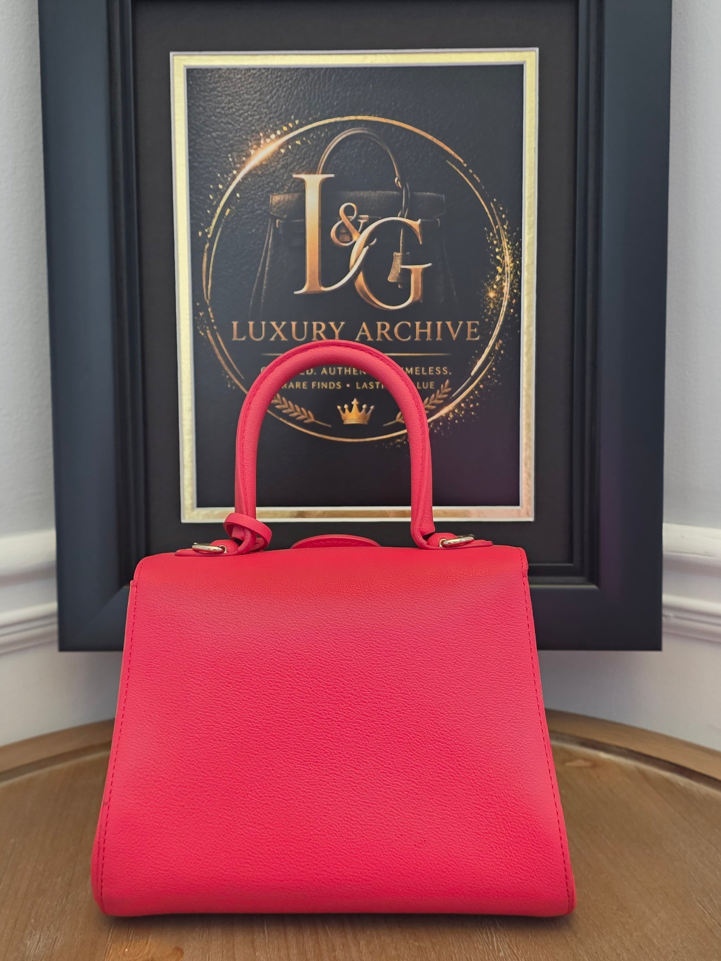 Delvaux Brillant Mini Neon Pink Crispy Calf Leather | Silver Hardware