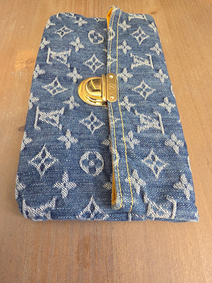 Louis Vuitton Denim Monogram Pochette Clutch | Y2K It-Girl Favorite
