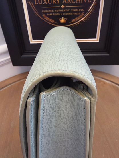 CÉLINE Classic Box Bag – Pale Celadon / Ice Mint Leather with Gold Hardware