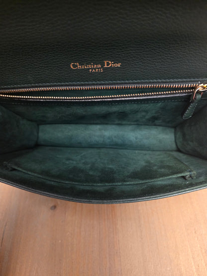 Christian Dior Diorama Flap Bag – Forest Green & Gold Hardware ✨