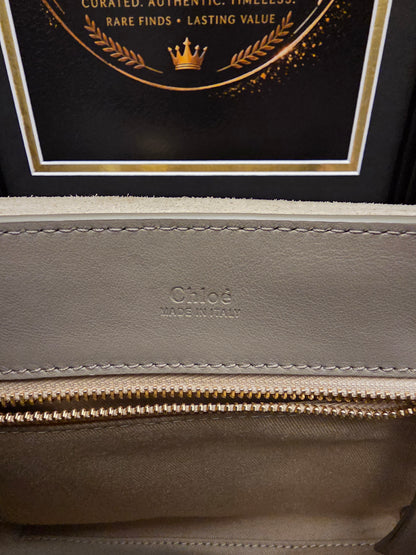 Chloé Small Tess Day Bag in Motty Grey Leather