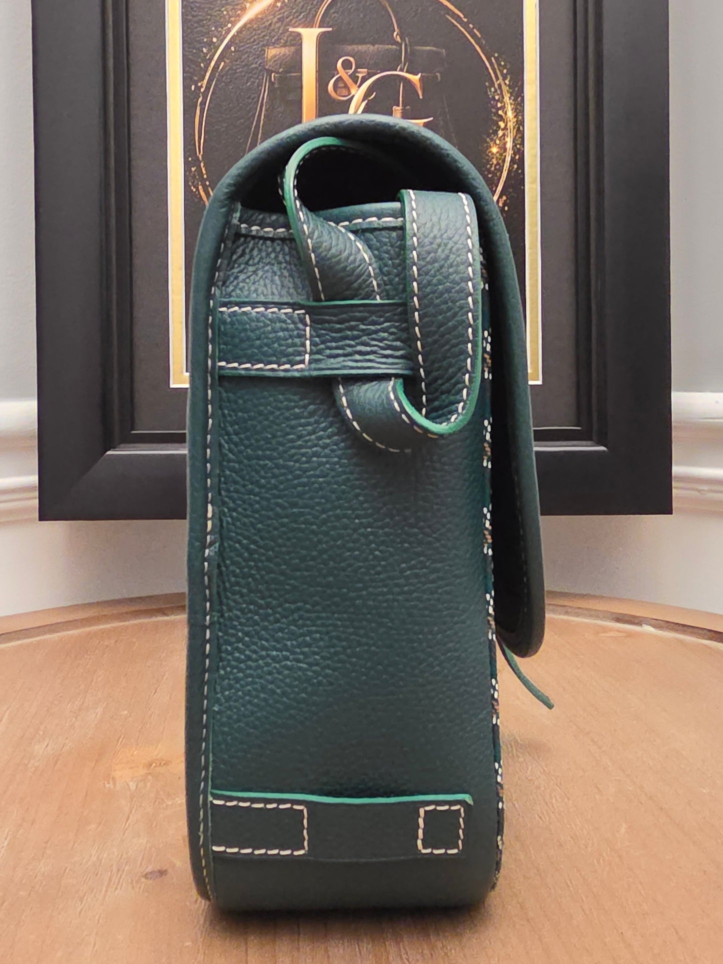 Goyard Belvédère PM Messenger Bag — Green Goyardine Canvas & Leather