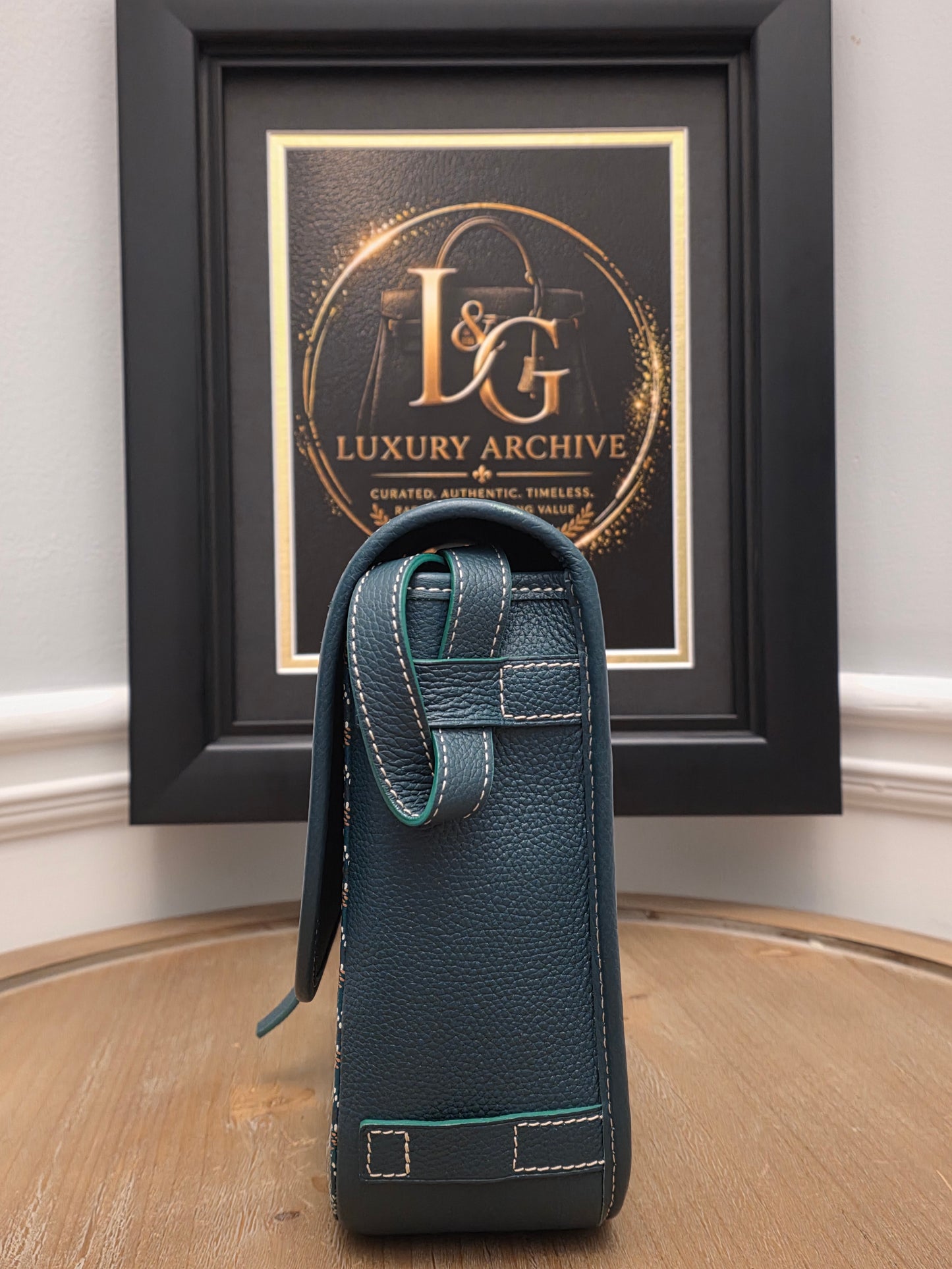 Goyard Belvédère PM Messenger Bag — Green Goyardine Canvas & Leather
