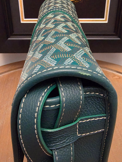 Goyard Belvédère PM Messenger Bag — Green Goyardine Canvas & Leather