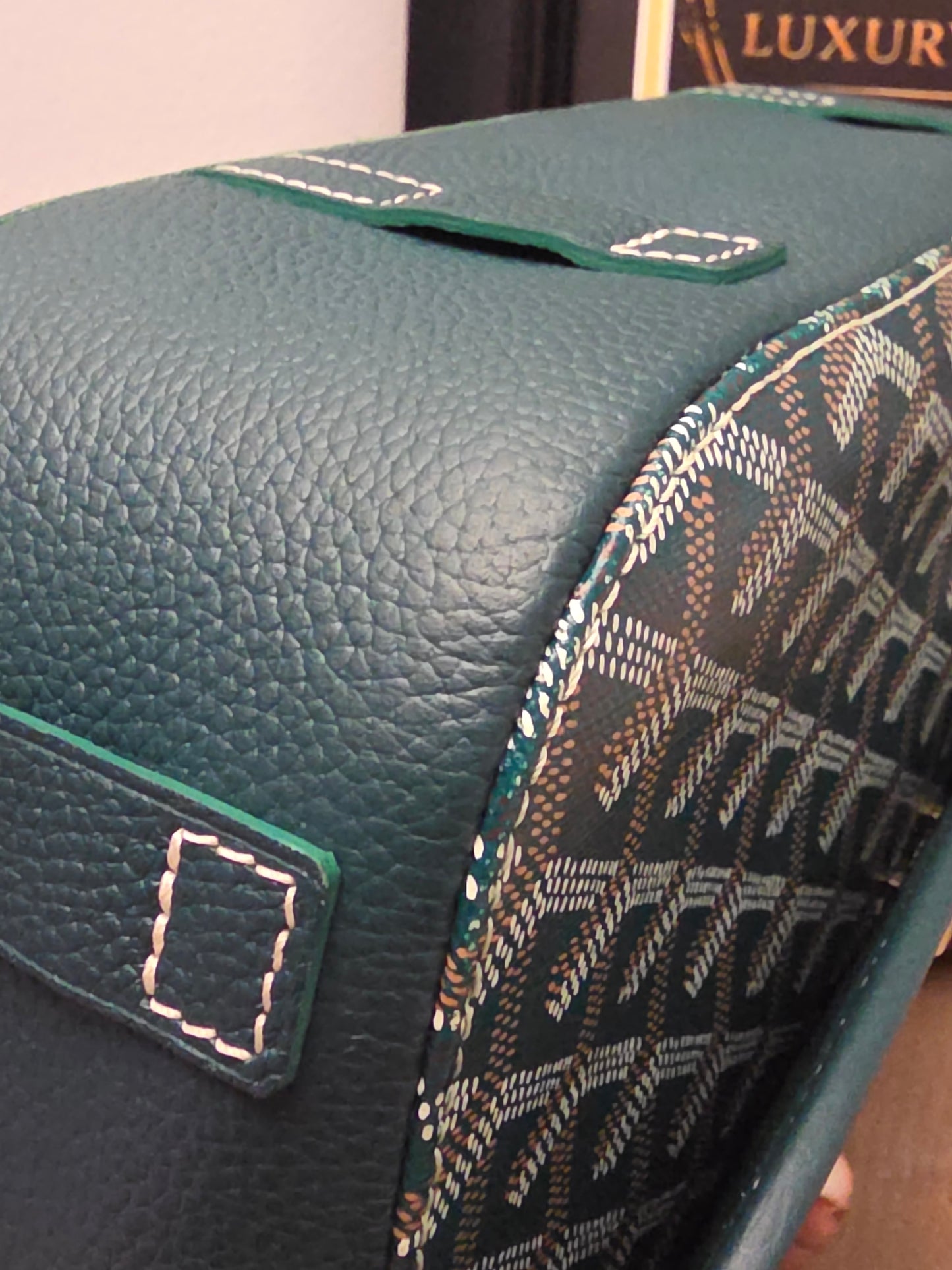Goyard Belvédère PM Messenger Bag — Green Goyardine Canvas & Leather