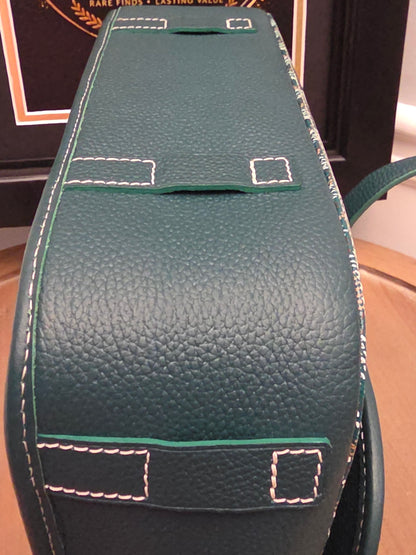 Goyard Belvédère PM Messenger Bag — Green Goyardine Canvas & Leather