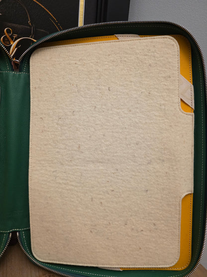 GOYARD GREEN LAPTOP / COMPUTER CASE