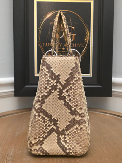 Christian Dior Limited Edition Python Sequin Lady Dior