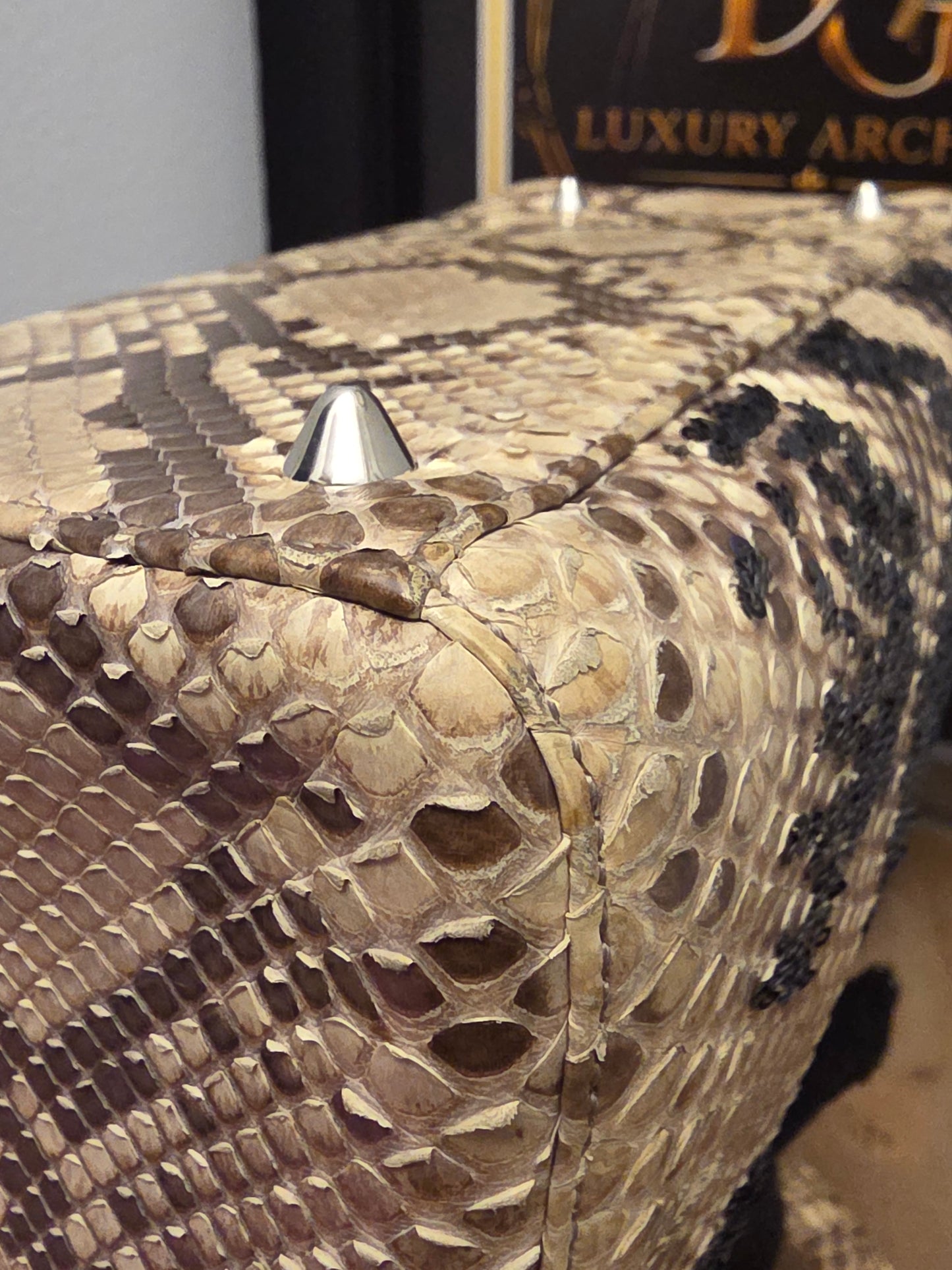 Christian Dior Limited Edition Python Sequin Lady Dior