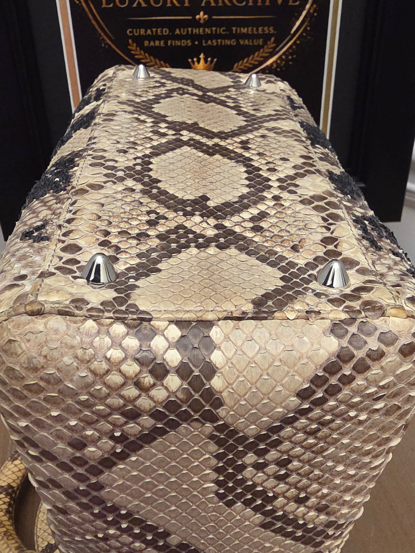 Christian Dior Limited Edition Python Sequin Lady Dior