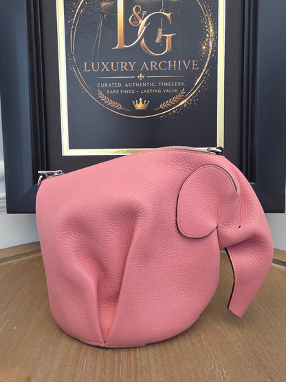 Loewe Elephant Mini Bag – Pink Leather Crossbody