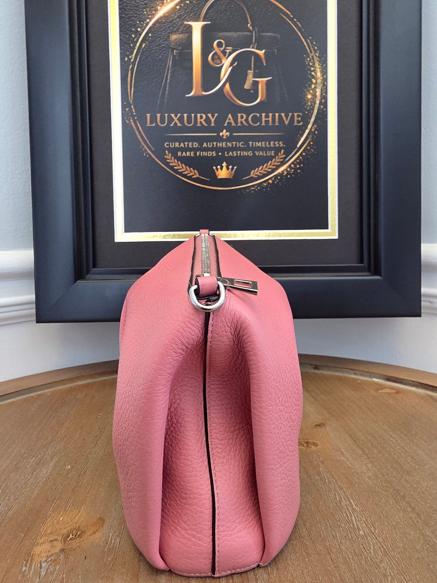 Loewe Elephant Mini Bag – Pink Leather Crossbody