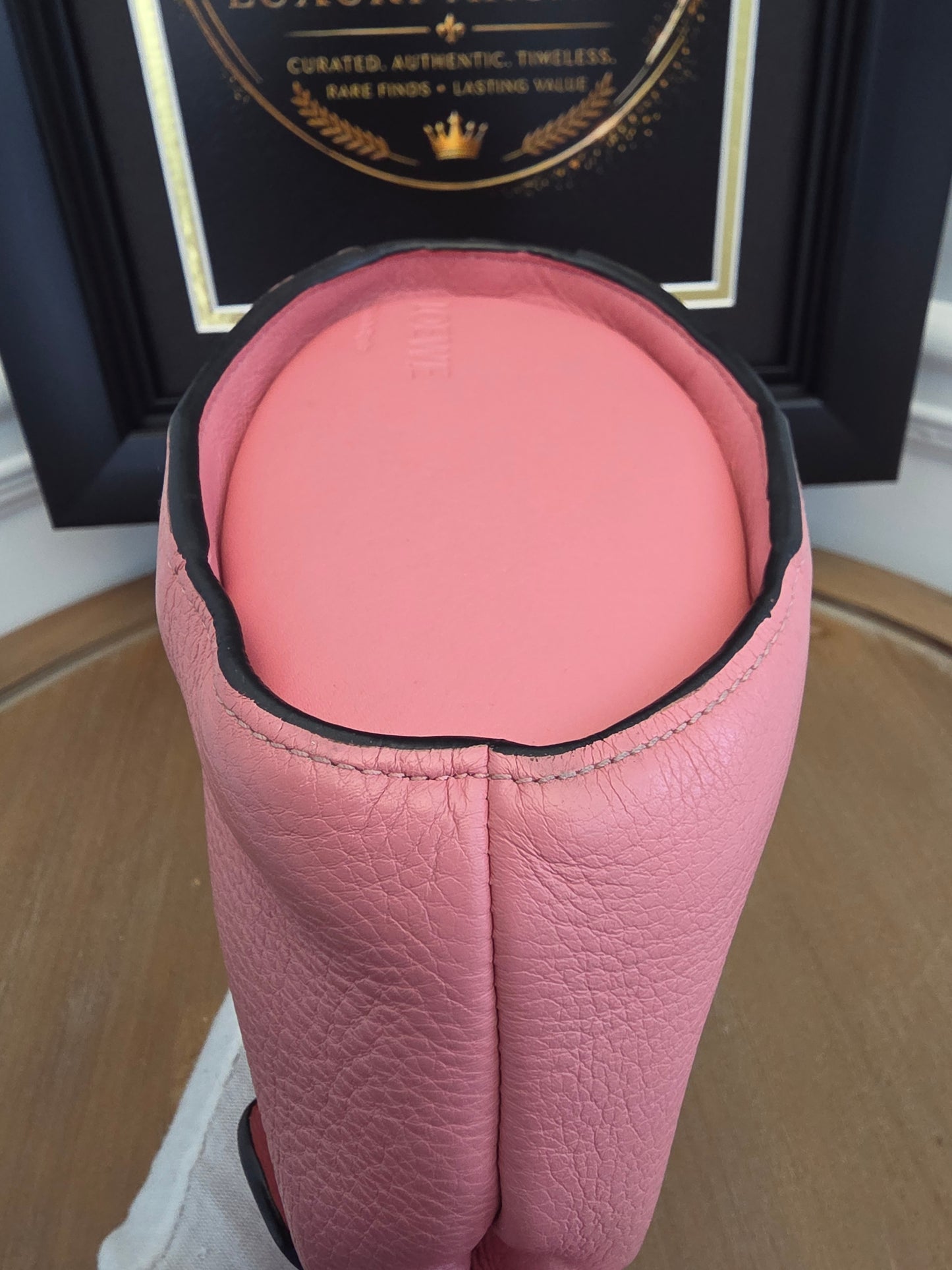 Loewe Elephant Mini Bag – Pink Leather Crossbody