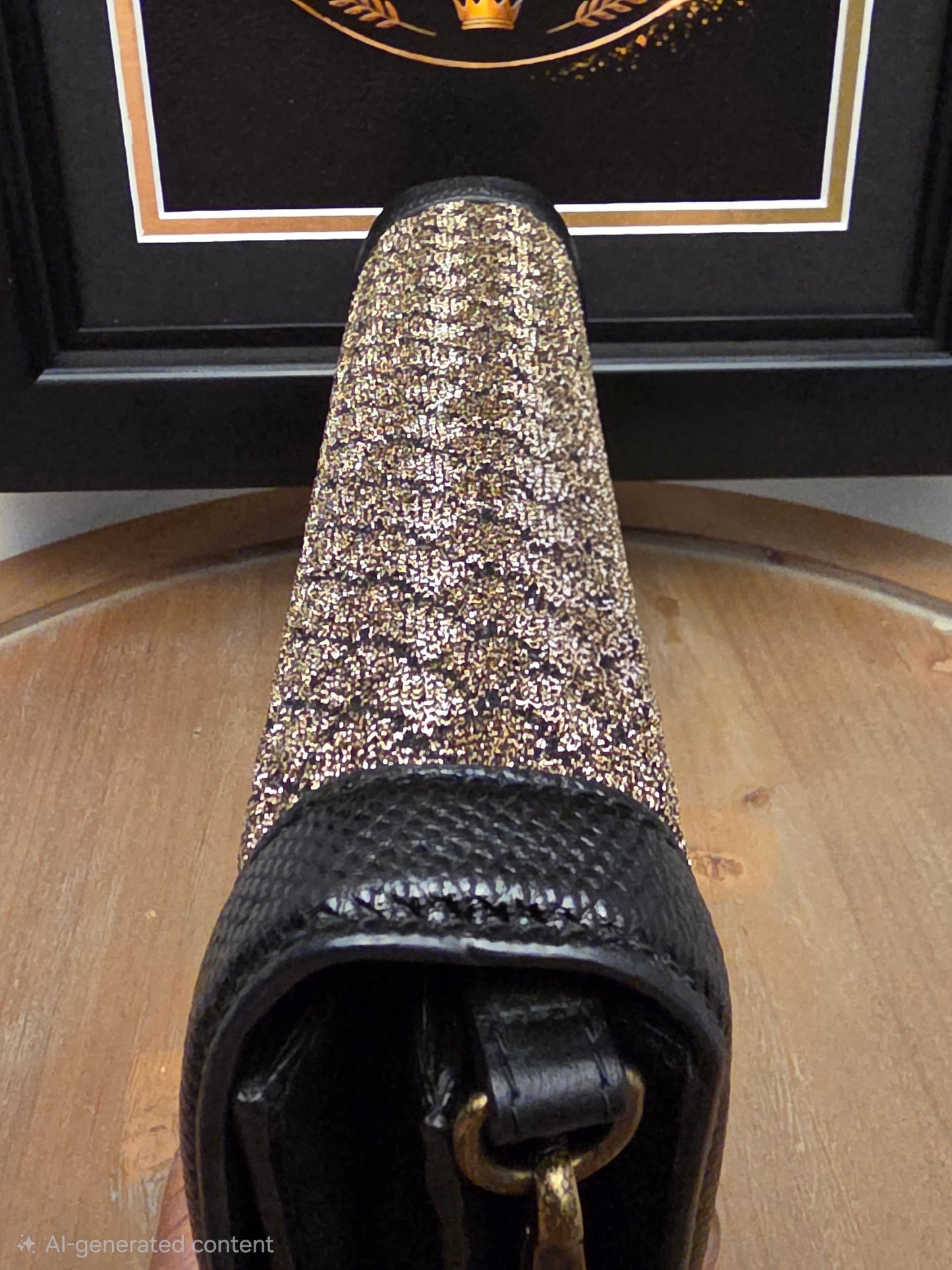 Bottega Veneta Intrecciato Olimpia Knot Shoulder Bag Metallic Bronze & Black
