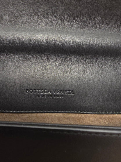Bottega Veneta Intrecciato Olimpia Knot Shoulder Bag Metallic Bronze & Black