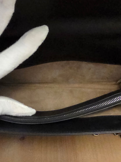 Bottega Veneta Intrecciato Olimpia Knot Shoulder Bag Metallic Bronze & Black