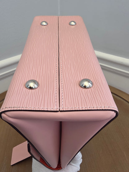 Louis Vuitton Pink Epi Leather Twist MM Tote Bag