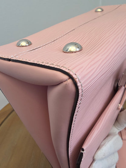 Louis Vuitton Pink Epi Leather Twist MM Tote Bag