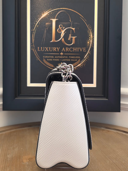 Louis Vuitton Twist MM Epi Leather & Monogram Reverse Chain Bag – White/Black  Price