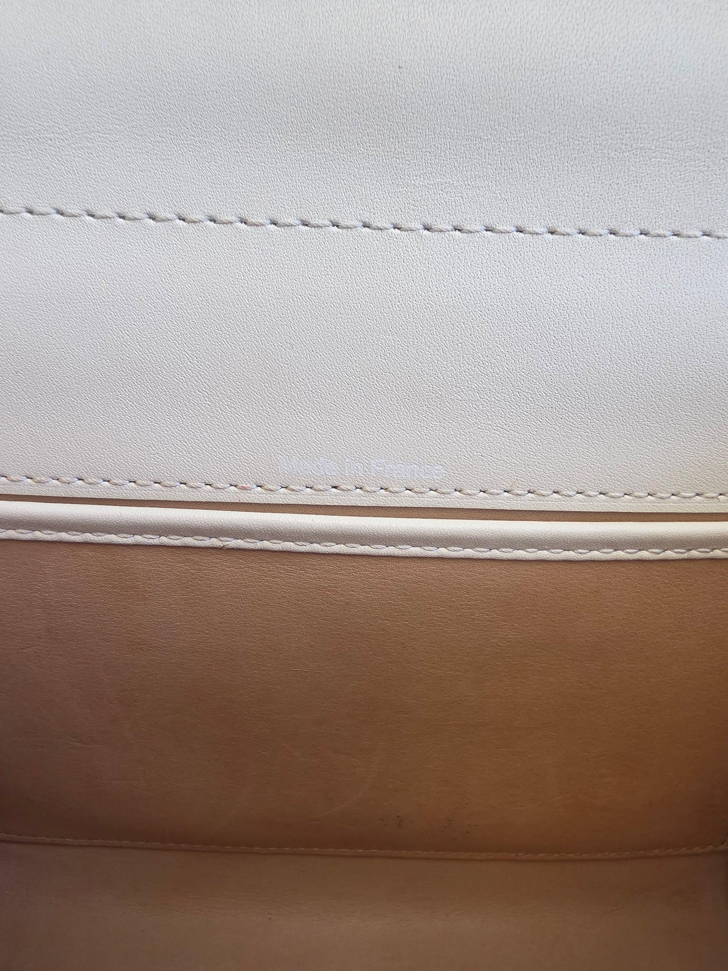 Delvaux Brillant MM "Panda" White & Black Leather Top Handle Bag