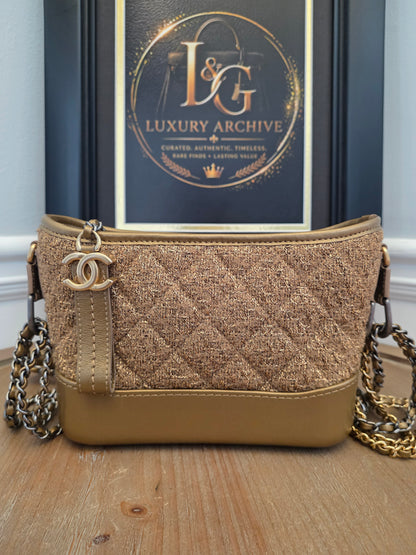 The Champagne Tweed Collection: Chanel CC Charm Shoulder Bag