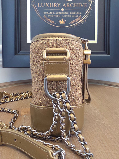 The Champagne Tweed Collection: Chanel CC Charm Shoulder Bag
