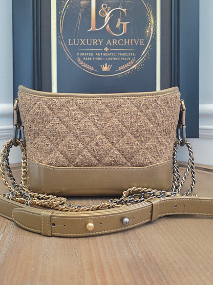 The Champagne Tweed Collection: Chanel CC Charm Shoulder Bag