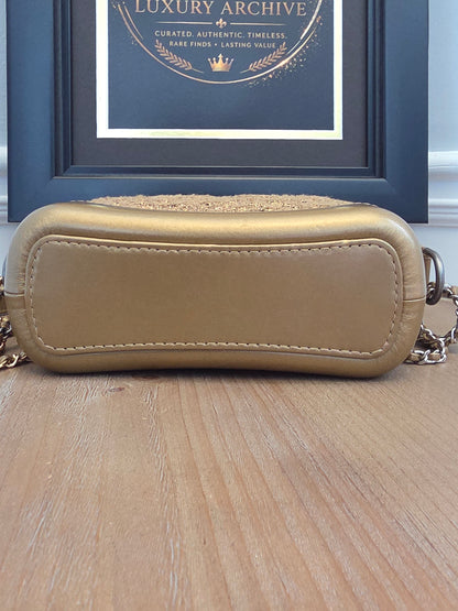 The Champagne Tweed Collection: Chanel CC Charm Shoulder Bag