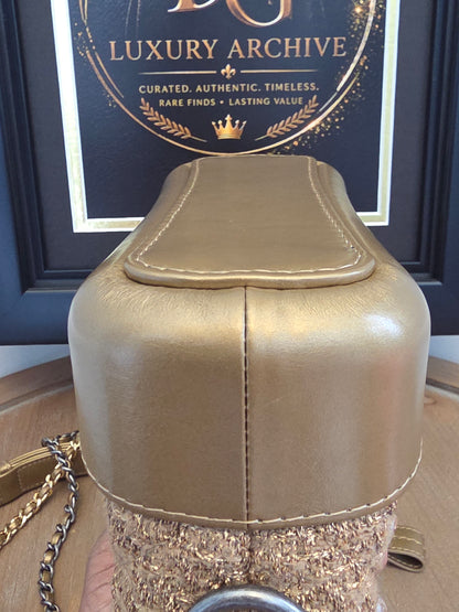 The Champagne Tweed Collection: Chanel CC Charm Shoulder Bag