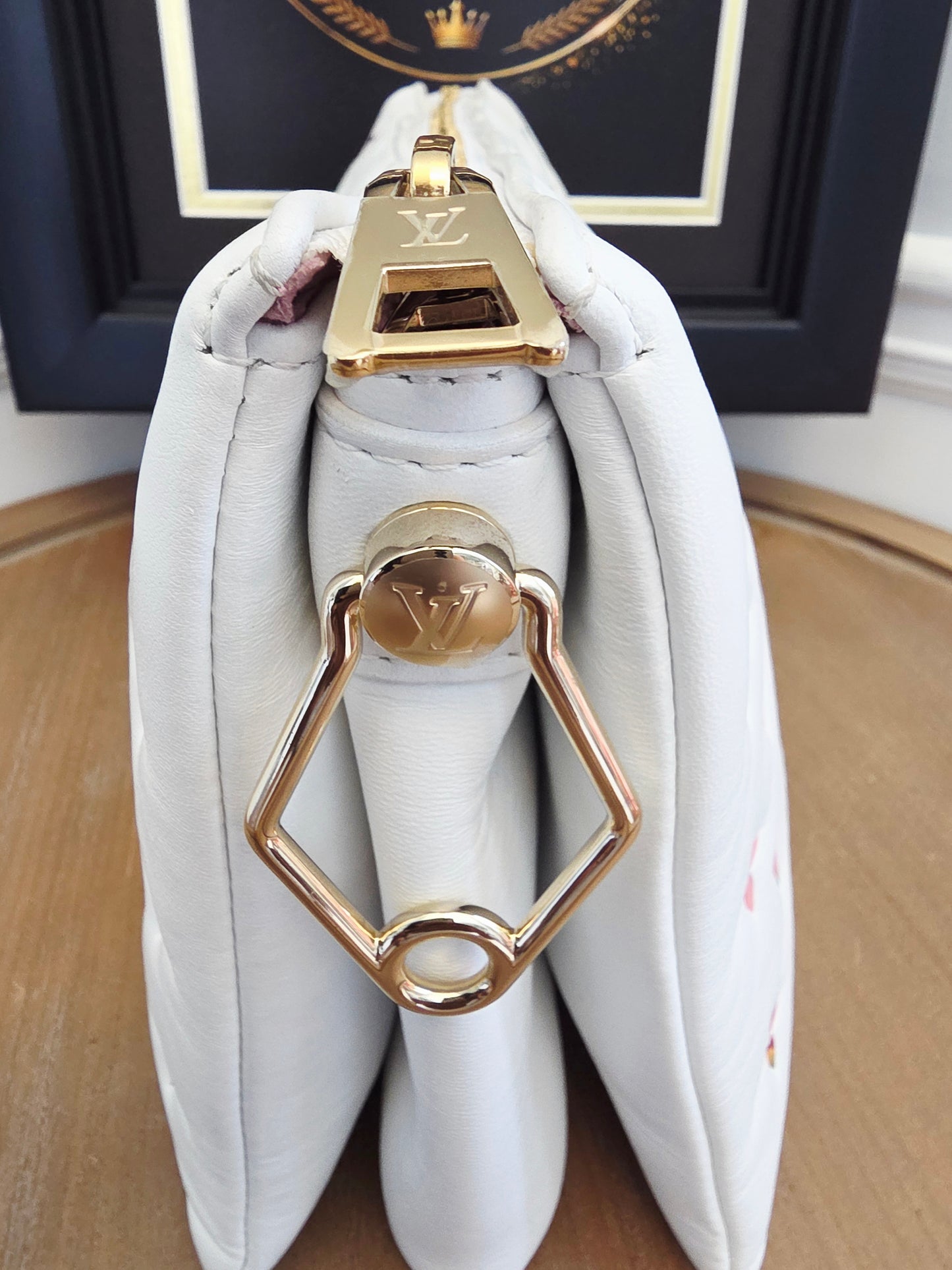 Louis Vuitton Coussin PM LV Garden White Multicolor Lambskin Shoulder Bag