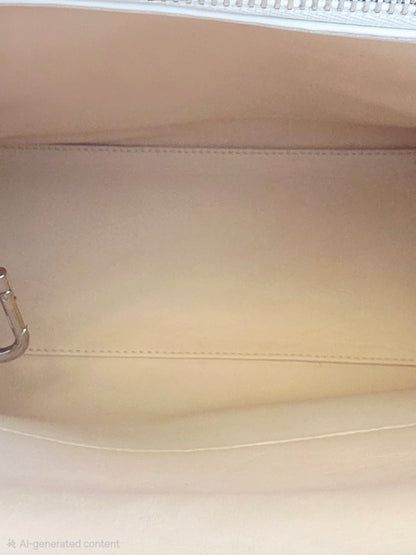 Delvaux Tempête White Calfskin Top Handle Bag