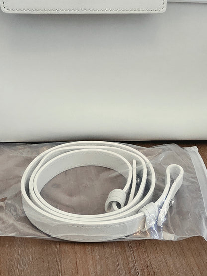 Delvaux Tempête White Calfskin Top Handle Bag