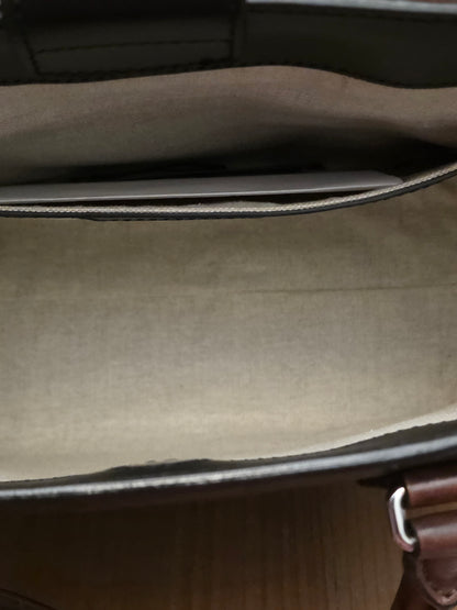 Berluti Toujours Scritto Venezia Leather Tote Bag Tobacco Brown
