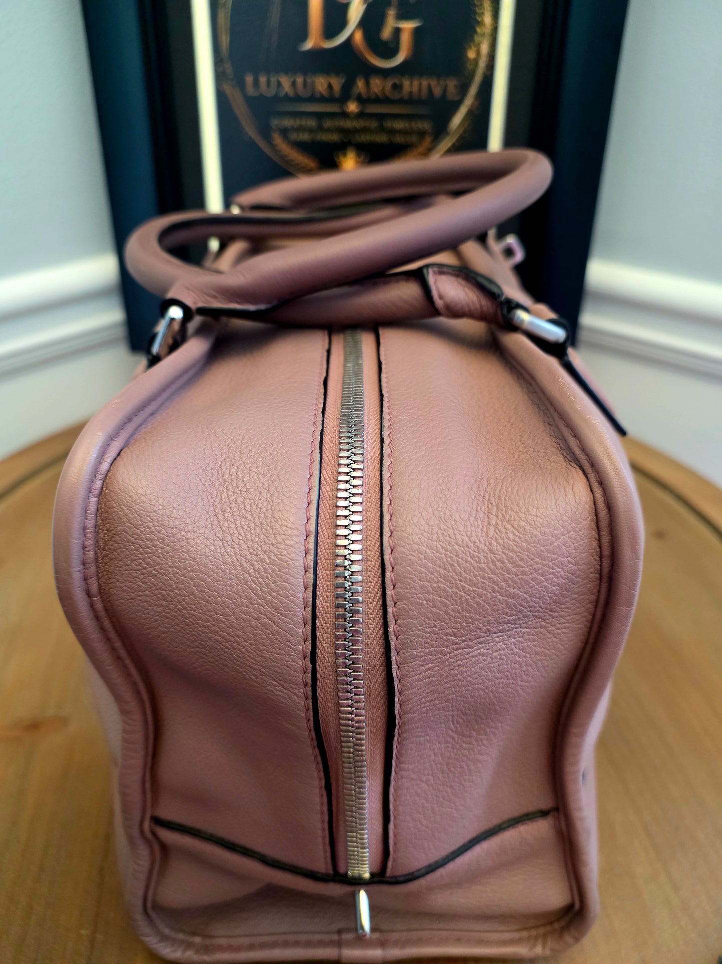 Loewe Amazona 28 Pink Leather Satchel Bag | Pre-Owned Designer Handbag | IG Luxury Archive