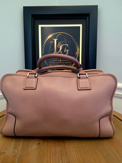 Loewe Amazona 28 Pink Leather Satchel Bag | Pre-Owned Designer Handbag | IG Luxury Archive