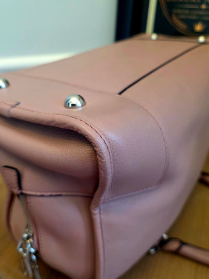 Loewe Amazona 28 Pink Leather Satchel Bag | Pre-Owned Designer Handbag | IG Luxury Archive