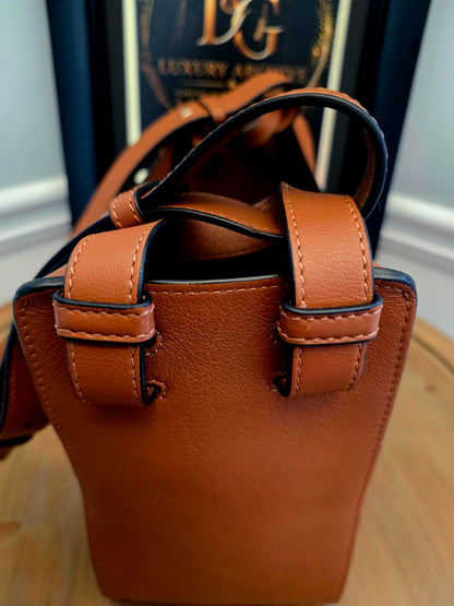 Loewe Hammock Medium Tan Leather Shoulder Bag with Strap | Authentic Pre-Owned Luxury Bag