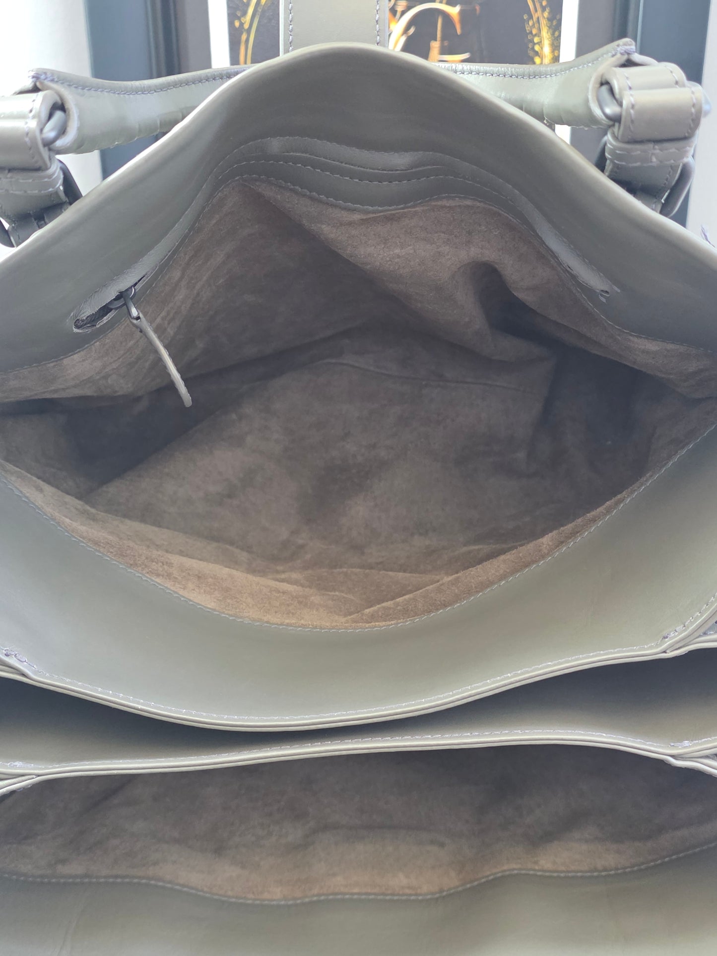Authentic Bottega Veneta Large Roma Intrecciato Ricamo Tote | Olive Green & Plum Embroidery | Rare Limited Design | Made in Italy