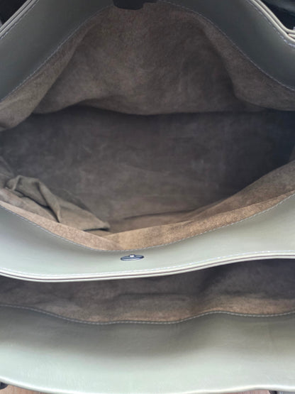 Authentic Bottega Veneta Large Roma Intrecciato Ricamo Tote | Olive Green & Plum Embroidery | Rare Limited Design | Made in Italy