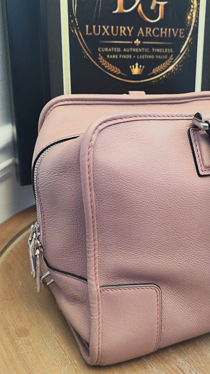 Loewe Amazona 28 Pink Leather Satchel Bag | Pre-Owned Designer Handbag | IG Luxury Archive